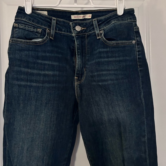 LEVIS • 721 High Rise Skinny Jeans • Blue • 29 - Picture 4 of 8